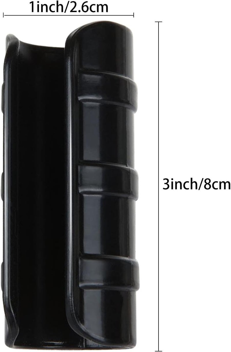 APACALI 50 PCS 1 inch Greenhouse Clamps Clips 26mm Black ABS Snap Clamp Tube Clip Garden Buildings Tube Clip for Greenhouse Film, Sunshade Nets, Frame Shelters (Outer Ø 1.26”inner Ø 1”) - Image 2